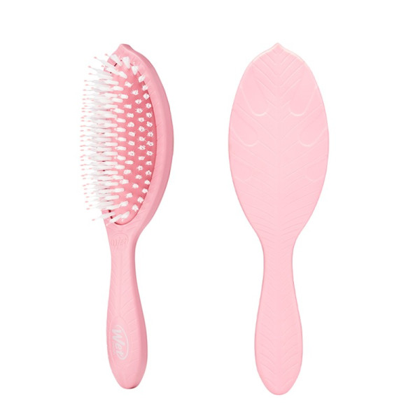 WETBRUSH GO GREEN™ TREATMENT & SHINE juuksehari sünteetiliste harjaste ja looduslike õlidega, roosa