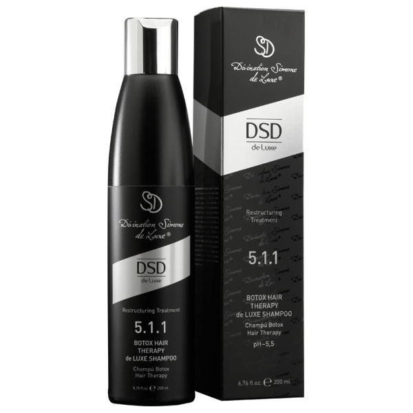 DSD Deluxe Botox Hair Therapy de Luxe Shampoo DSD 5.1.1 juuksešampoon botoxiga, 200 ml