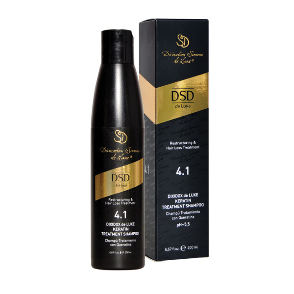 DSD Deluxe Dixidox de Luxe Keratin Treatment Shampoo DSD 4.1 taastav šampoon keratiiniga, 200 ml