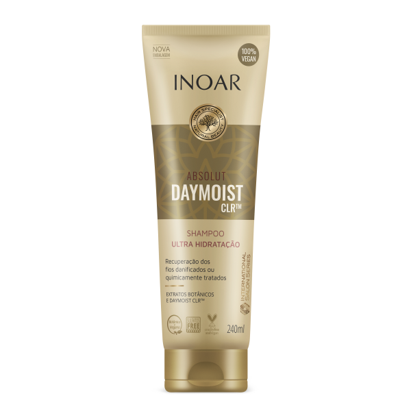 INOAR Absolut Daymoist Shampoo - šampoon keemiliselt kahjustatud juustele 240 ml