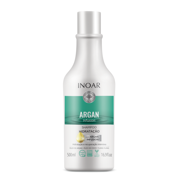 INOAR Argan Infusion Hydrating Shampoo - juukseid niisutav šampoon, 500 ml