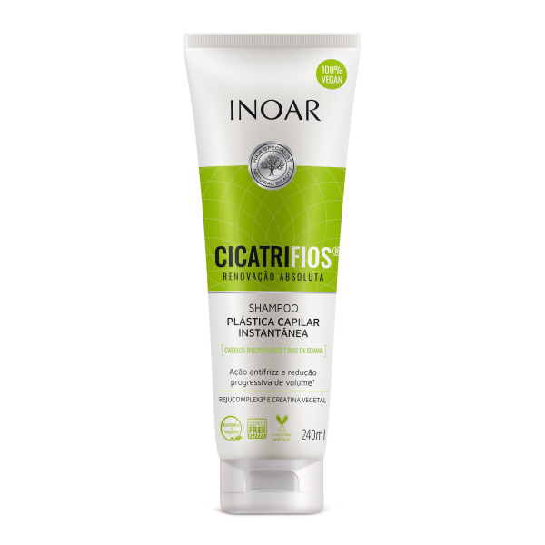 INOAR CicatriFios Shampoo - juuksestruktuuri taastav šampoon, 240 ml