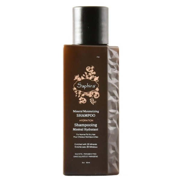 Saphira Mineral Moisturizing Shampoo Surnumere mineraalidega niisutav šampoon juustele, 90 ml