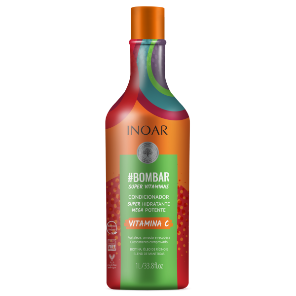 INOAR #Bombar Super Vitamins Conditioner - vitamiinidega rikastatud palsam, 1000 ml