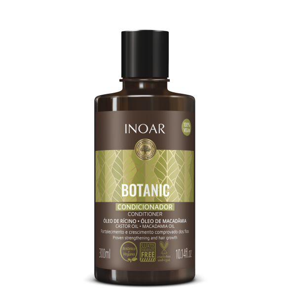 INOAR Botanic Conditioner juukseid tugevdav palsam riitsinusõliga, 300 ml