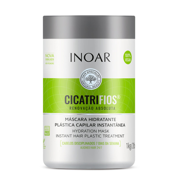 INOAR CicatriFios Mask - juuksestruktuuri taastav mask, 1000 ml