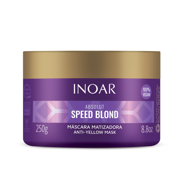 INOAR Speed Blond Mask - juuksemask blondidele juustele, 250 g