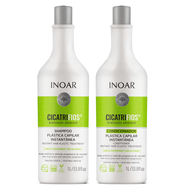 INOAR CicatriFios Duo Kit - juuksestruktuuri taastav komplekt, 2x1000 ml