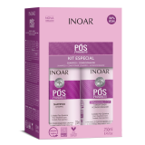 INOAR Pos Progress Duo Kit - komplekt pärast keratiini sirgendamise protseduure, 2x250 ml