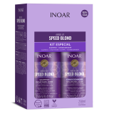 INOAR Speed Blond Duo Kit - tööriistade komplekt blondidele juustele, 2x250 ml