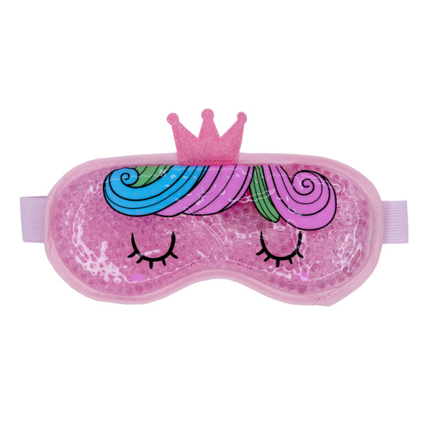 Be OSOM Hot & Cold Eye Mask soojendav/jahutav silmamask - uneprillid, roosad, pehmete pallidega