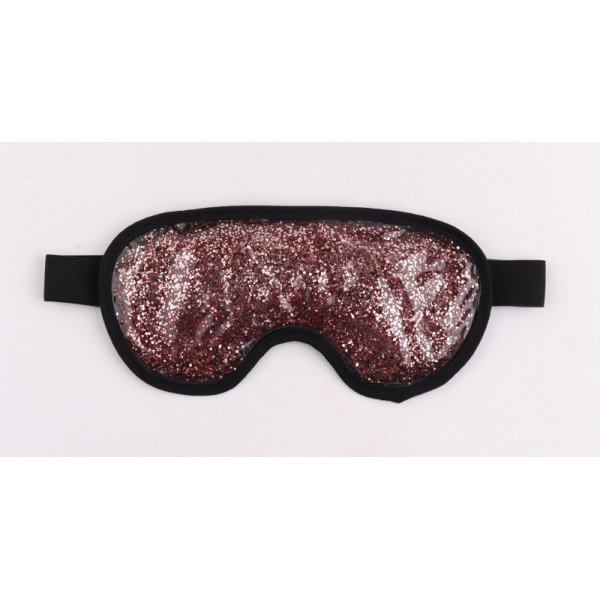 Be OSOM Hot & Cold Glitter Eye Mask Roosa soojendav/jahutav silmamask - uneprillid, roosa