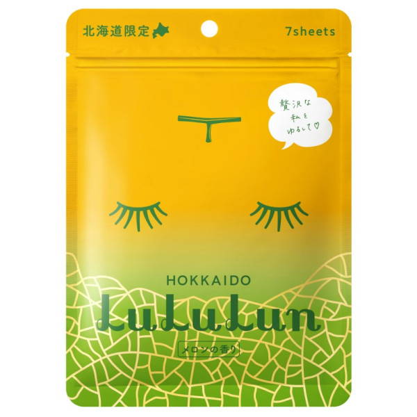 Ühekordsete näomaskide komplekt LuLuLun Premium Sheet Mask Hokkaido Melon 7 Pack, niisutav ja toitev, meloniseemneõliga, 7 tk.