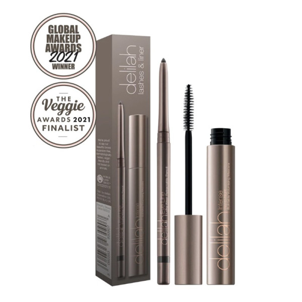 delilah LASHES & LINER COLLECTION ripsmetušši ja silmalaineri komplekt