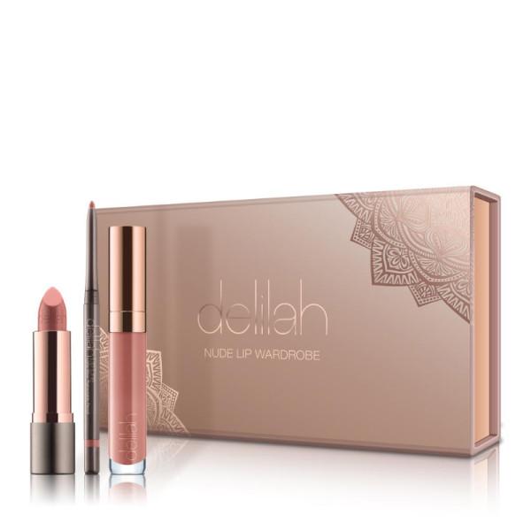 delilah NUDE LIP GARDROBE huulte dekoratiivkosmeetika komplekt