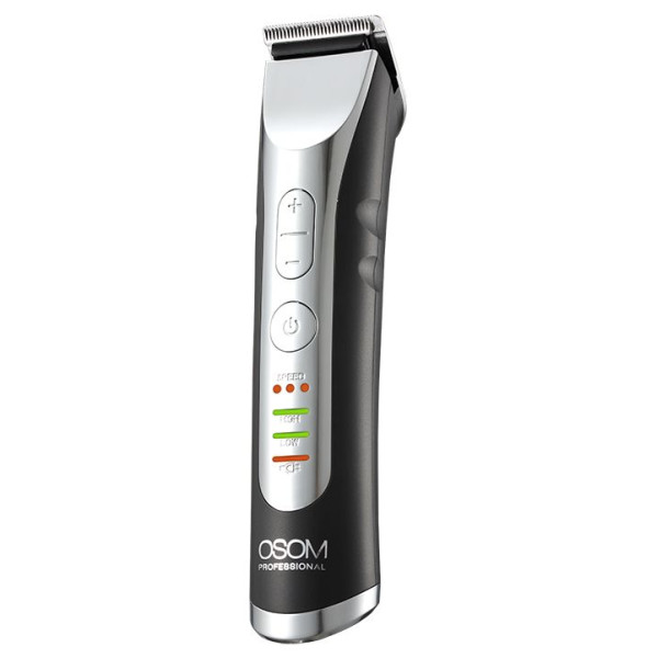 OSOM Professional Hair Trimmer Professionaalne juukselõikur - trimmer, LiFePo4 aku, 100-240 V, 50/60 Hz, hall värv