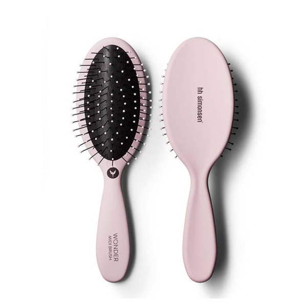 HH Simonsen WONDER BRUSH MIDI DUSTY PINK roosa, keskmise suurusega juuksehari