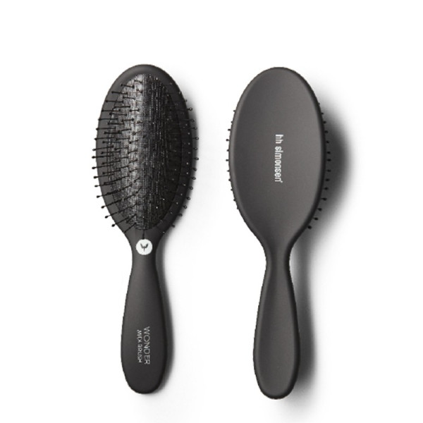 HH Simonsen WONDER BRUSH MIDI must, keskmise juuksehari