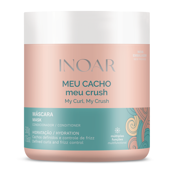 INOAR Meu Cacho, Meu Crush Mask - niisutav juuksemask lokkis juustele 500 g