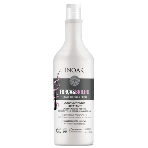 INOAR Força & Brilho Conditioner - drėkinantis kondicionierius 800 ml