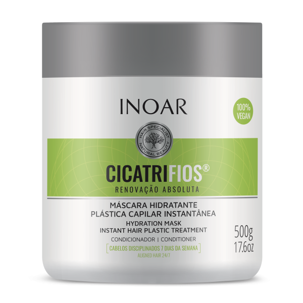 INOAR CicatriFios Mask juuksestruktuuri taastav mask, 500 g