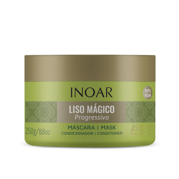 INOAR Liso Mágico Progressivo Mask juukseid sirgendav juuksemask, 250 g