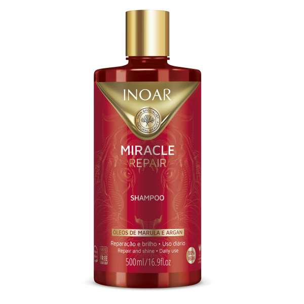 INOAR Miracle Repair Shampoo sära taastav šampoon, 500 ml