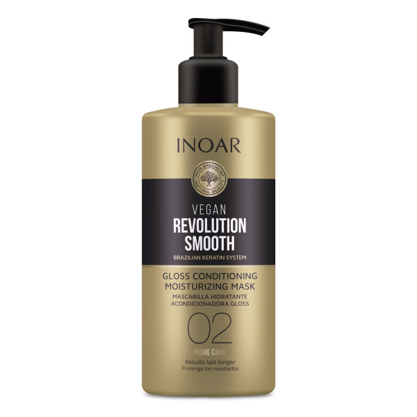 INOAR Vegan Revolution Smooth Glos Conditioning Moisturizing Mask, Step 2 niisutav mask, 350 ml