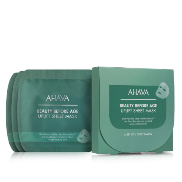 AHAVA Beauty Before Age Uplift Sheet Mask pinguldavad lehtmaskid, 6 tk.