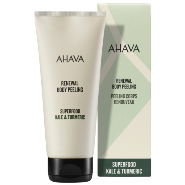 AHAVA Superfood Kale & Kurmeric Renewal Body Peeling kehakoorija, 200 ml