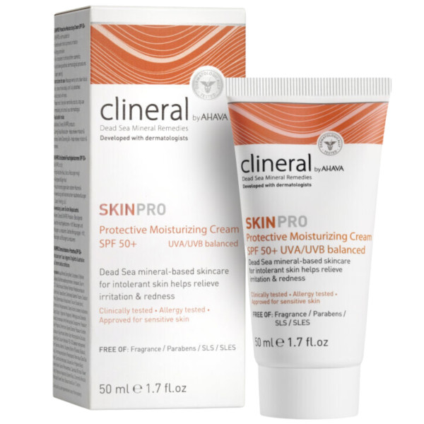 CLINERAL by Ahava SkinPro kaitsev niisutav kreem SPF 50, 50 ml