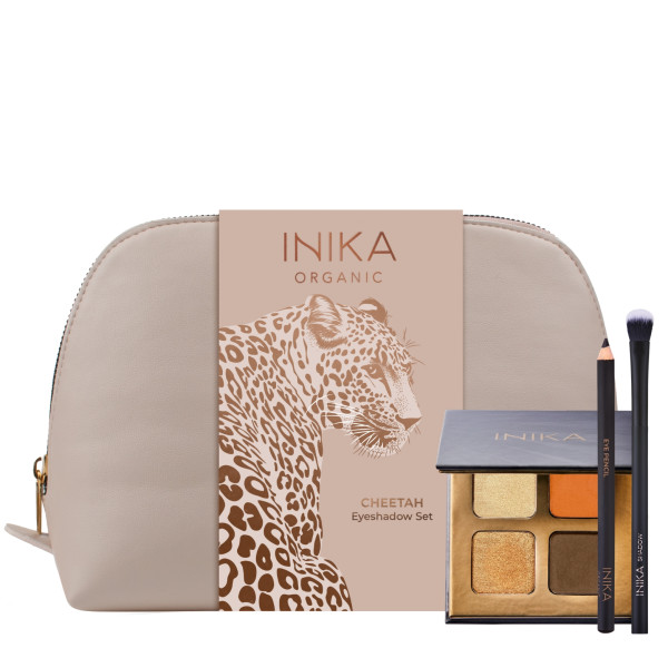 INIKA Cheetah Eyeshadow Set lauvärvide komplekt