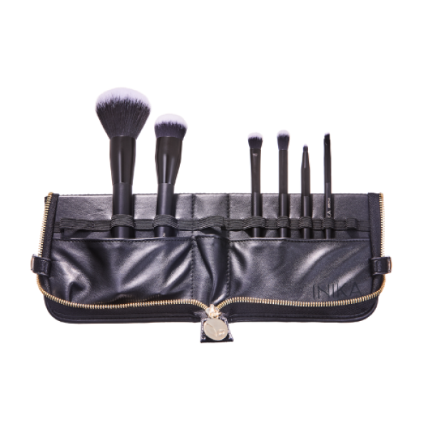 INIKA Organic Vegan Brush Case vegan pintslikomplekt