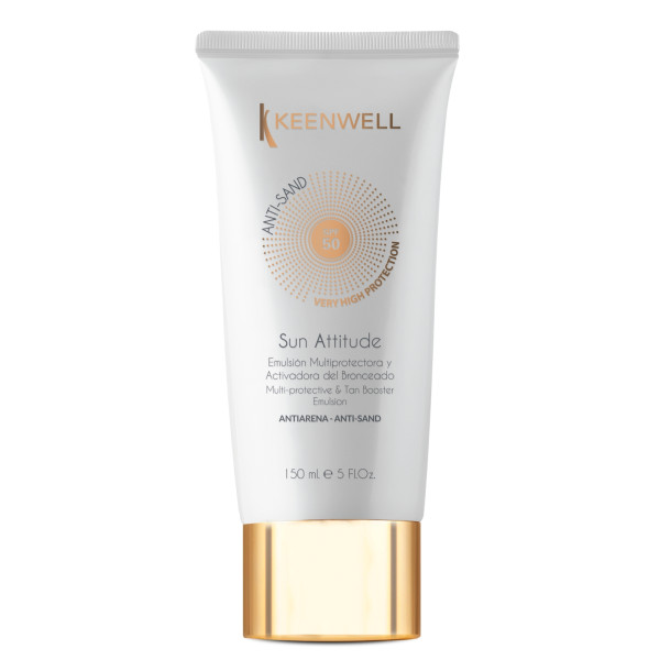 Keenwell Sun Attitude Anti-Sand kaitsev päevitusemulsioon kehale SPF 50, 150 ml