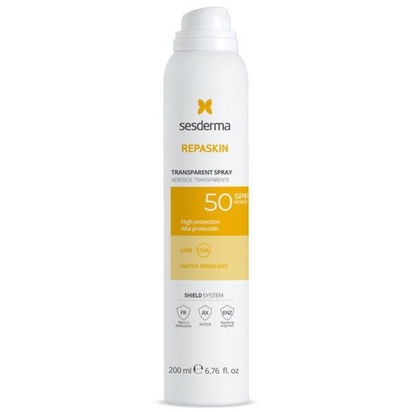 Sesderma Repaskin päikesekaitsesprei kehale SPF 50-ga, 200 ml