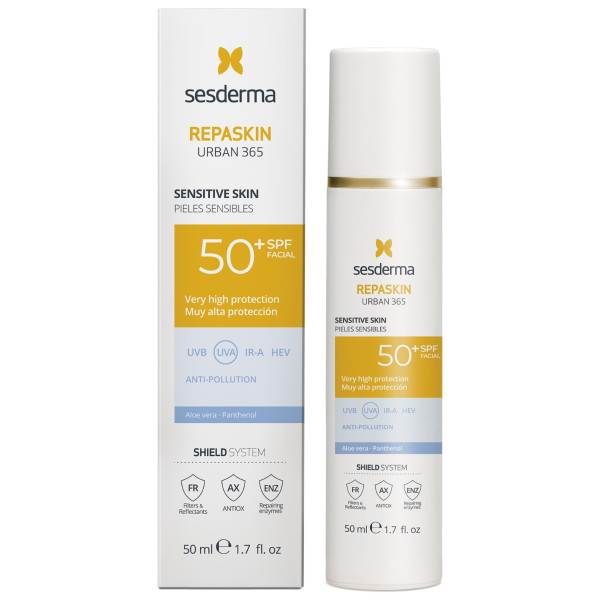 Sesderma Repaskin Urban 365 päikesekaitsekreem tundlikule nahale SPF 50+, 50 ml