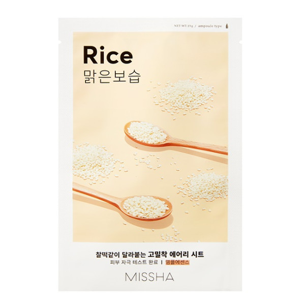 Missha Airy Fit Sheet Mask [Rice] lehtmask, 19 ml