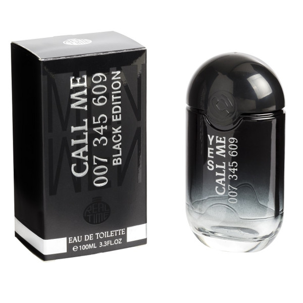 Real Time Call Me Black Edition EDT tualettvesi meestele, 100 ml