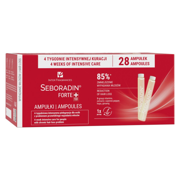 SEBORADIN Forte ampullid juuste väljalangemise vastu, 28 x 5,5 ml