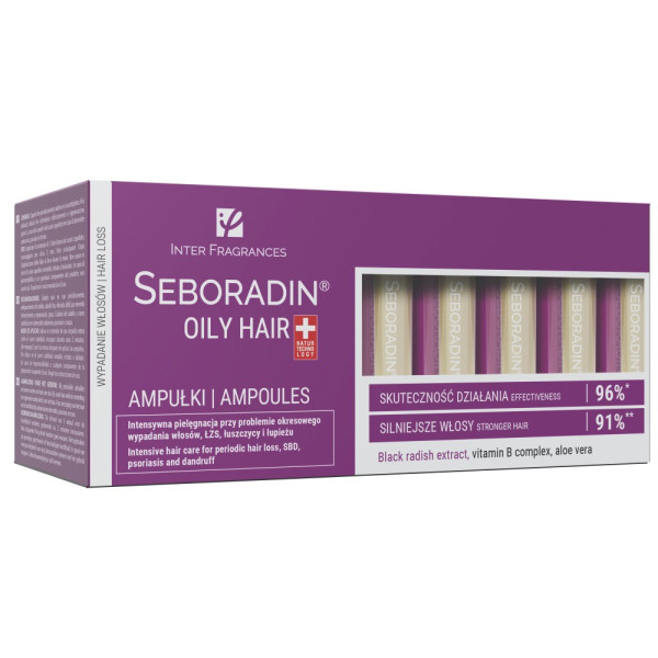 SEBORADIN Oily Hair ampullid juustele, 14 x 5,5 ml