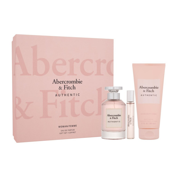 Abercrombie & Fitch Authentic komplekt naistele (EDP, 100 ml + EDP, 15 ml + kehakreem, 200 ml)