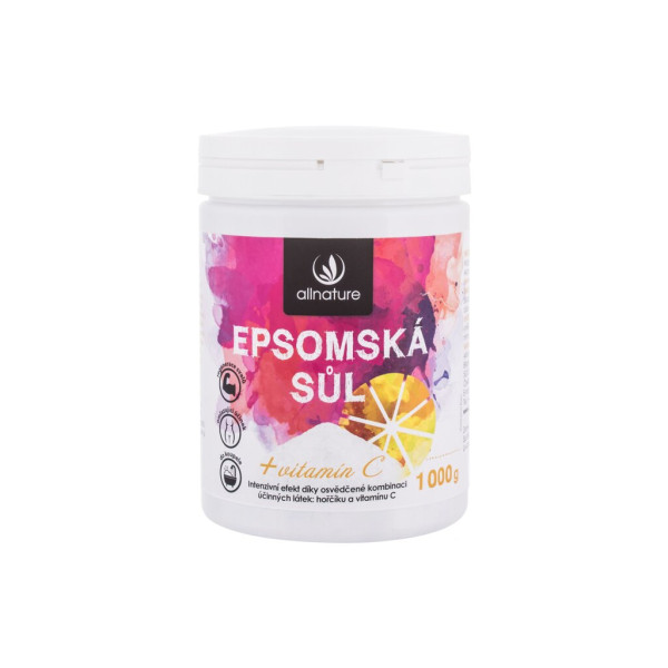 Allnature Epsom Salt C-vitamiini vannisool C-vitamiiniga, 1000 g