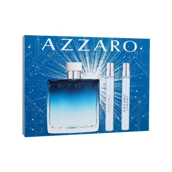 Azzaro Chrome Eau de Parfum seatud meestele (Edp 100 ml + Edp 10 ml + Edt 10 ml)