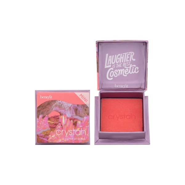  Benefit Crystha Mini siidine-pehme puuderpõsepuna, toon: Strawberry Pink, 2,5 g