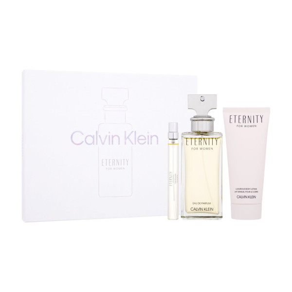 Calvin Klein Eternity komplekt naistele (EDP, 100 ml + kehakreem, 100 ml + EDP, 10 ml)