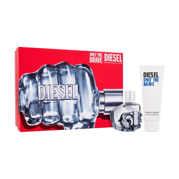 Diesel Only The Brave Eau de Toilette seatud meestele (Edt 50 ml + Shower Gel 75 ml)