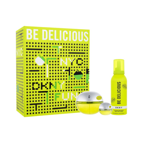 DKNY Be Delicious komplekt naistele (EDP, 100 ml + EDP, 7 ml + dušivaht, 150 ml)