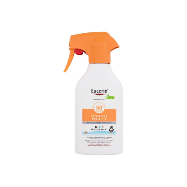 Eucerin Sun Kids Sensitive Protect päikesesprei SPF 50+ kaitsev päikesesprei lastele, 250 ml