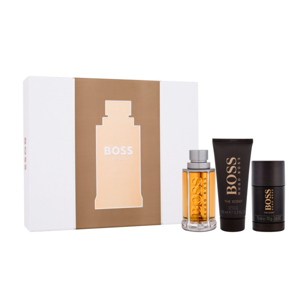 HUGO BOSS Boss The Scent Eau de Toilette seatud meestele (Edt 100 ml + Shower Gel 100 ml + Deostick 75 ml)