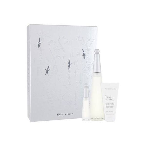 Issey Miyake L´Eau D´Issey tualettvee komplekt naistele (Edt 100 ml + Edt 10 ml + kehakreem 50 ml)